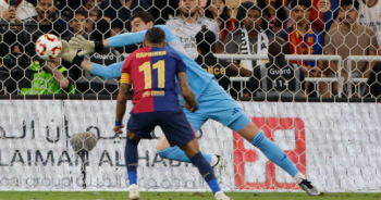 ราฟินญ่าเบิ้ล! บาร์ซ่า ถล่ม ชุดขาว 5-2 ซิวแชมป์ซูเปอร์ คัพ