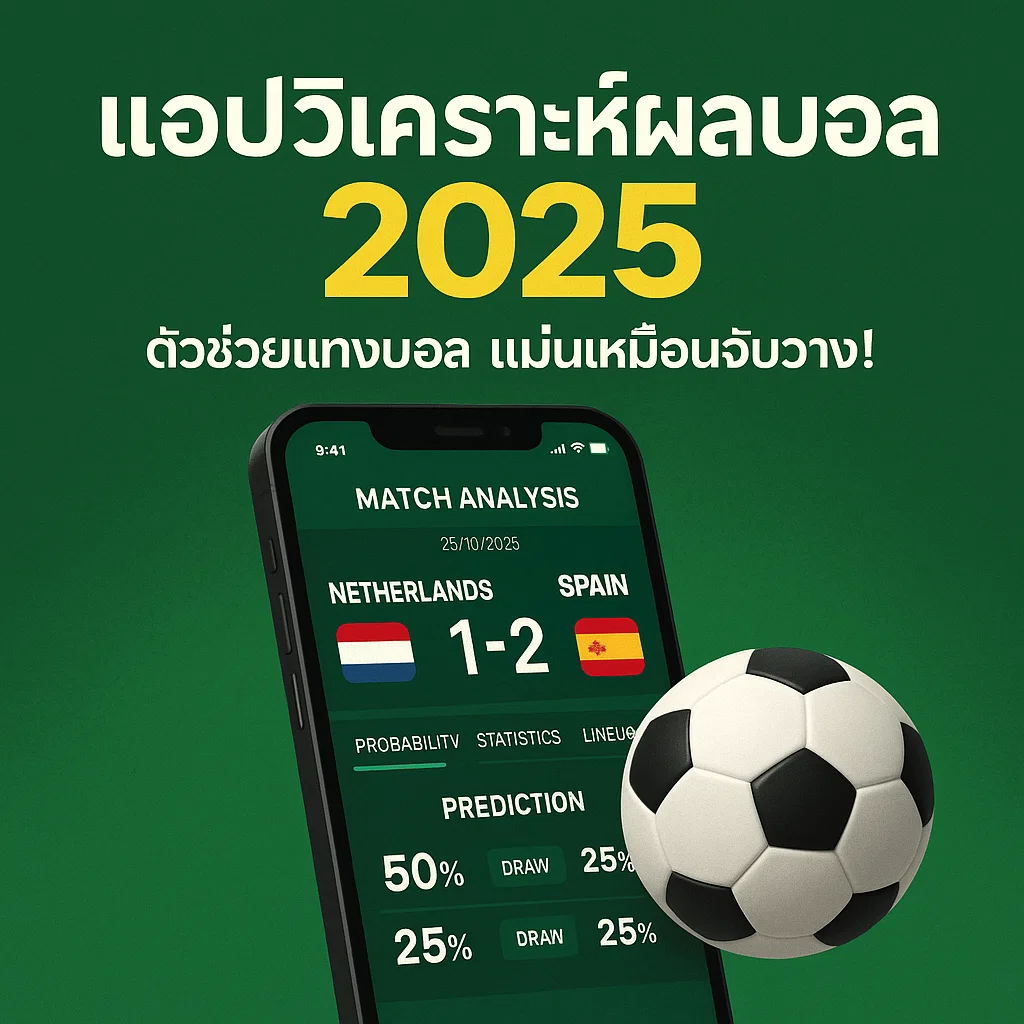 แอปวิเคราะห์ผลบอล 2025